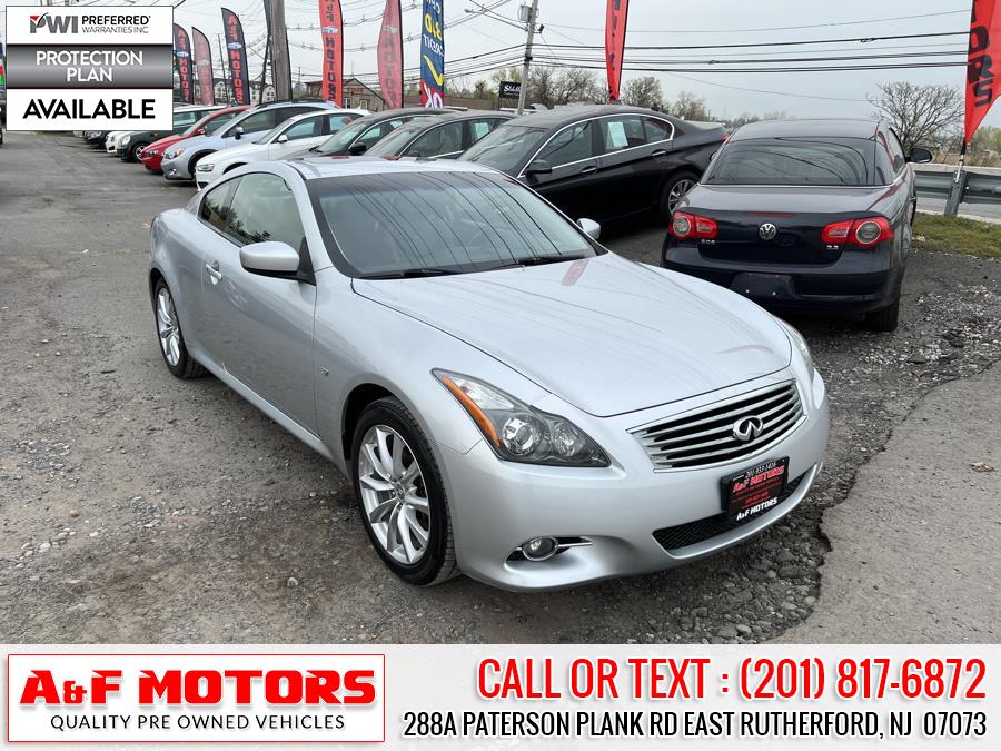 Used INFINITI Q60 Coupe 2dr Auto AWD 2014 | A&F Motors LLC. East Rutherford, New Jersey Used INFINITI Q60 Coupe 2dr Auto AWD 2014 | A&F Motors LLC. East Rutherford, New Jersey