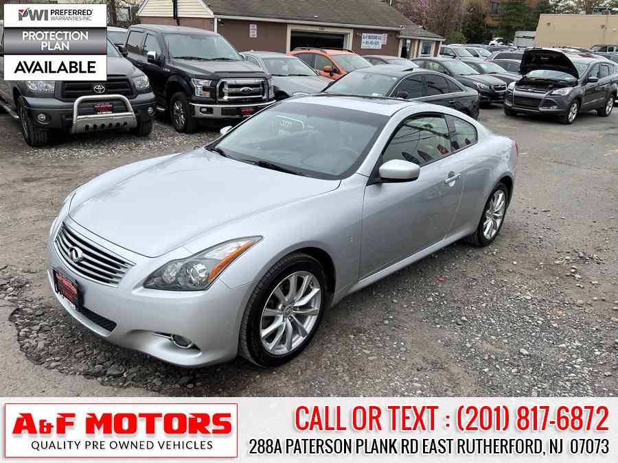 Used INFINITI Q60 Coupe 2dr Auto AWD 2014 | A&F Motors LLC. East Rutherford, New Jersey Used INFINITI Q60 Coupe 2dr Auto AWD 2014 | A&F Motors LLC. East Rutherford, New Jersey