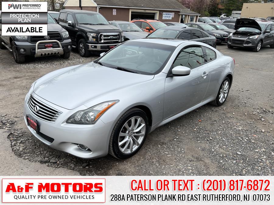 Used INFINITI Q60 Coupe 2dr Auto AWD 2014 | A&F Motors LLC. East Rutherford, New Jersey Used INFINITI Q60 Coupe 2dr Auto AWD 2014 | A&F Motors LLC. East Rutherford, New Jersey