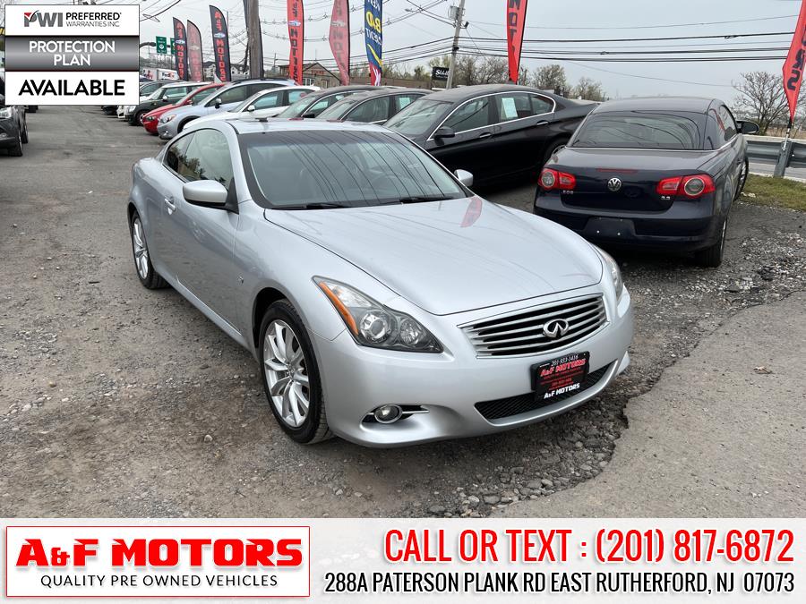 Used INFINITI Q60 Coupe 2dr Auto AWD 2014 | A&F Motors LLC. East Rutherford, New Jersey Used INFINITI Q60 Coupe 2dr Auto AWD 2014 | A&F Motors LLC. East Rutherford, New Jersey