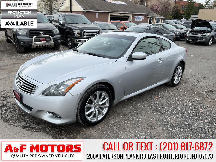 Used INFINITI Q60 Coupe 2dr Auto AWD 2014 | A&F Motors LLC. East Rutherford, New Jersey Used INFINITI Q60 Coupe 2dr Auto AWD 2014 | A&F Motors LLC. East Rutherford, New Jersey