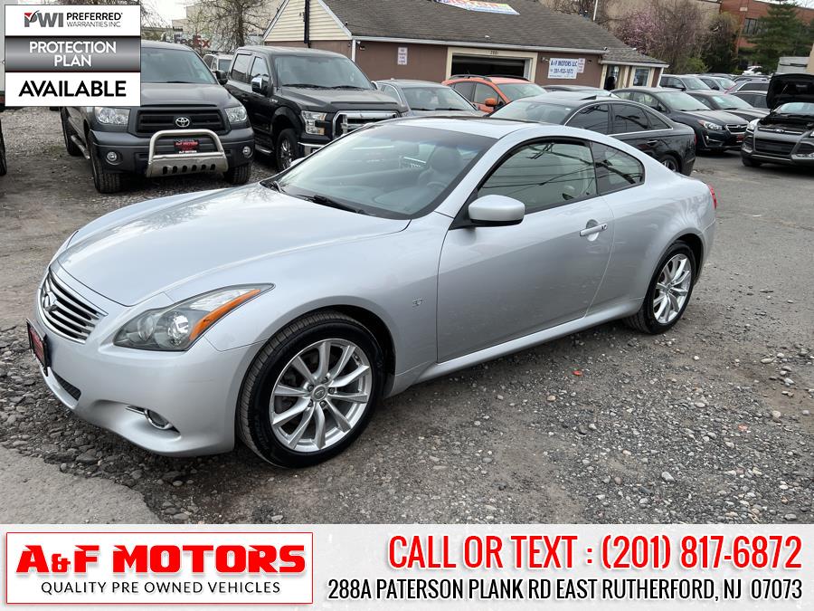 Used INFINITI Q60 Coupe 2dr Auto AWD 2014 | A&F Motors LLC. East Rutherford, New Jersey Used INFINITI Q60 Coupe 2dr Auto AWD 2014 | A&F Motors LLC. East Rutherford, New Jersey