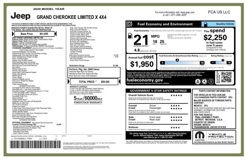 Used Jeep Grand Cherokee Limited X 2020 | Car Revolution. Maple Shade, New Jersey Used Jeep Grand Cherokee Limited X 2020 | Car Revolution. Maple Shade, New Jersey