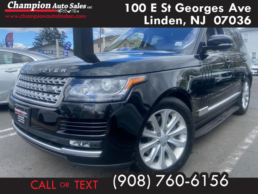 2017 Land Rover Range Rover V6 Supercharged HSE SWB, available for sale in Linden, New Jersey | Champion Used Auto Sales. Linden, New Jersey