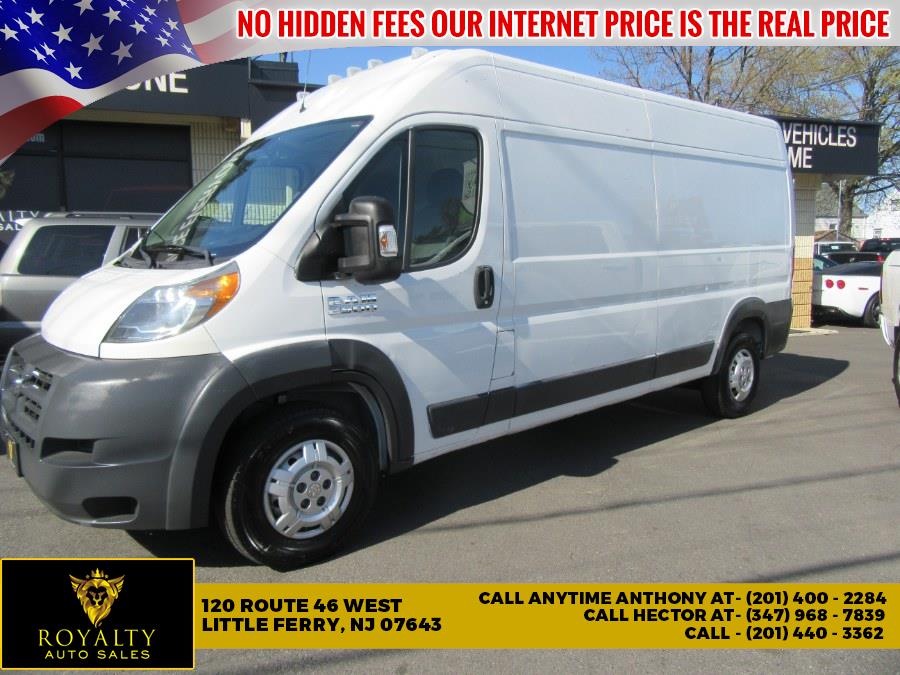 2016 Ram ProMaster Cargo Van 2500 High Roof 159" WB, available for sale in Little Ferry, New Jersey | Royalty Auto Sales. Little Ferry, New Jersey