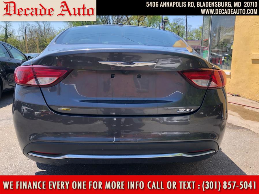 2015 Chrysler 200 4dr Sdn Limited FWD, available for sale in Bladensburg, Maryland | Decade Auto. Bladensburg, Maryland 2015 Chrysler 200 4dr Sdn Limited FWD, available for sale in Bladensburg, Maryland | Decade Auto. Bladensburg, Maryland