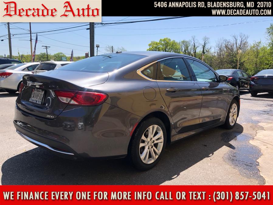 2015 Chrysler 200 4dr Sdn Limited FWD, available for sale in Bladensburg, Maryland | Decade Auto. Bladensburg, Maryland 2015 Chrysler 200 4dr Sdn Limited FWD, available for sale in Bladensburg, Maryland | Decade Auto. Bladensburg, Maryland
