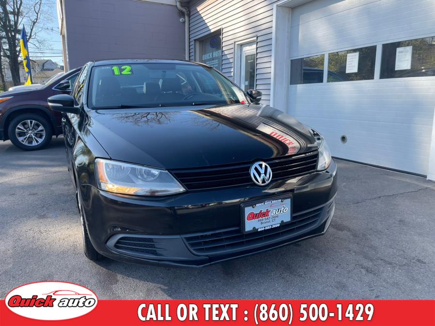 2012 Volkswagen Jetta Sedan 4dr Auto SE PZEV, available for sale in Bristol, Connecticut | Quick Auto LLC. Bristol, Connecticut