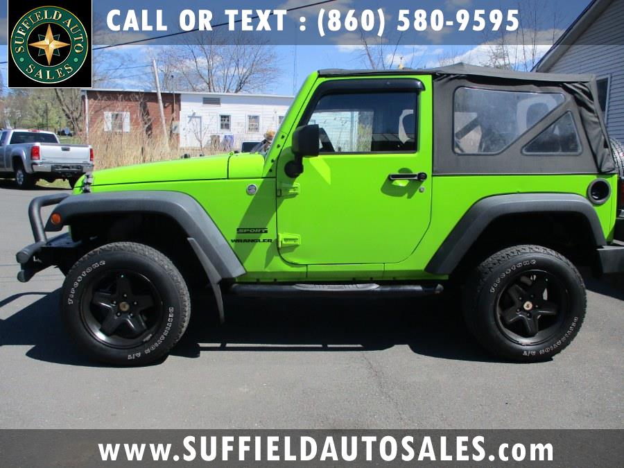 2013 Jeep Wrangler 4WD 2dr Sport, available for sale in Suffield, Connecticut | Suffield Auto Sales. Suffield, Connecticut