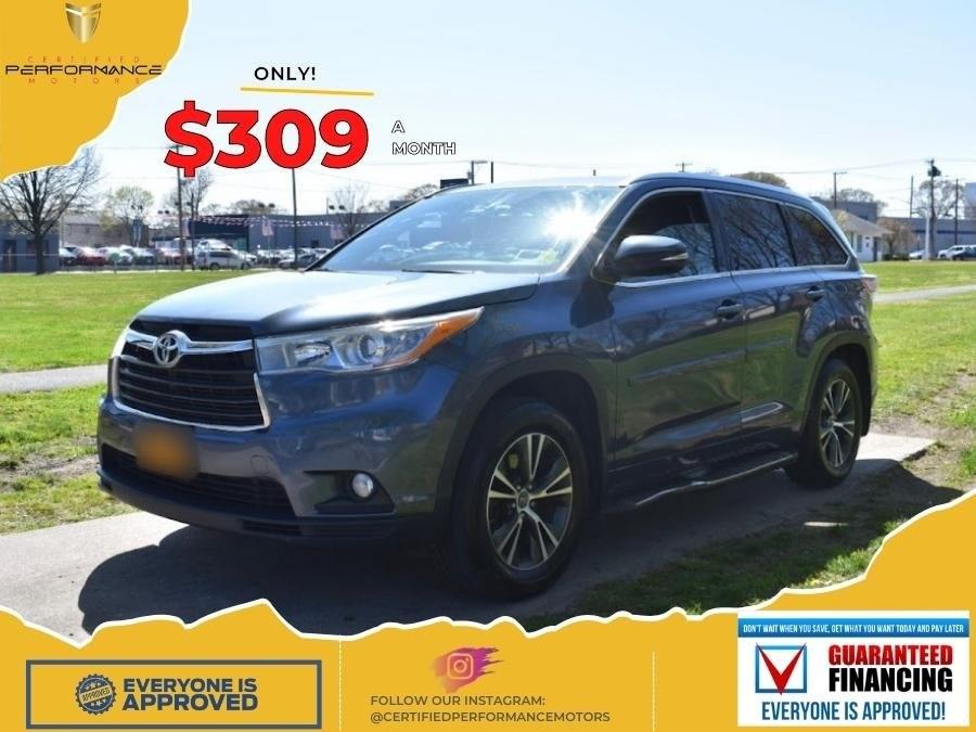 2016 Toyota Highlander XLE V6, available for sale in Valley Stream, New York | Certified Performance Motors. Valley Stream, New York