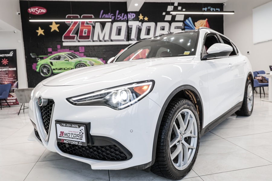 2018 Alfa Romeo Stelvio Ti Sport AWD, available for sale in ELMONT, New York | 26 Motors Long Island. ELMONT, New York 2018 Alfa Romeo Stelvio Ti Sport AWD, available for sale in ELMONT, New York | 26 Motors Long Island. ELMONT, New York