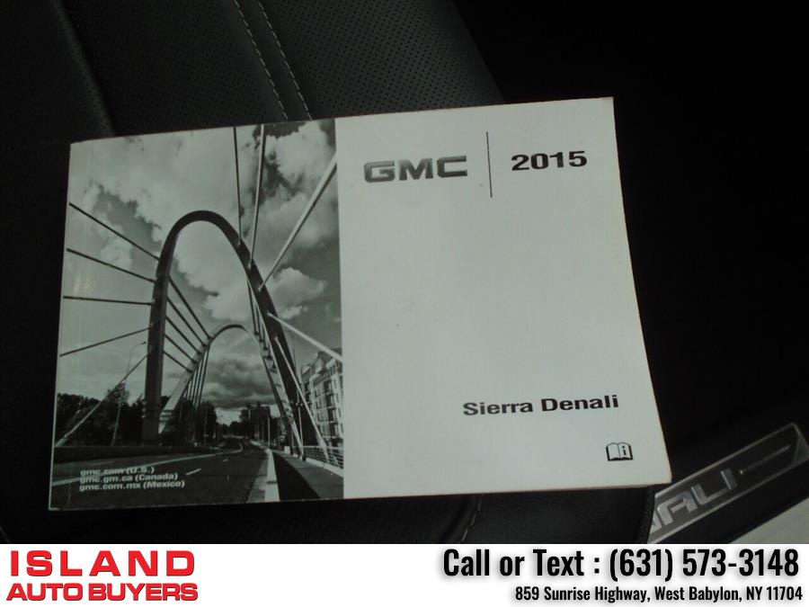 2015 GMC Sierra 1500 Denali 4x4 4dr Crew Cab 5.8 ft. SB, available for sale in West Babylon, New York | Island Auto Buyers. West Babylon, New York 2015 GMC Sierra 1500 Denali 4x4 4dr Crew Cab 5.8 ft. SB, available for sale in West Babylon, New York | Island Auto Buyers. West Babylon, New York