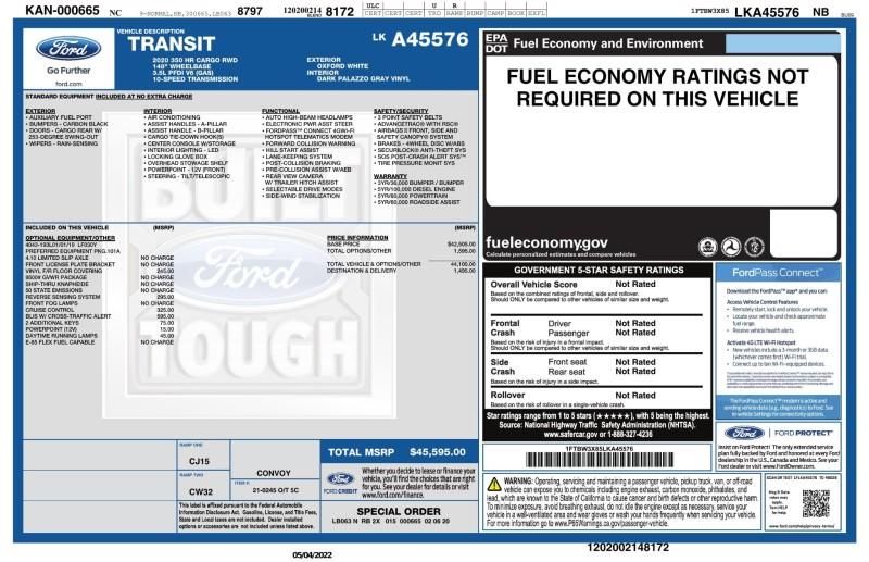 Used Ford Transit T-350 Cargo Van 2020 | Car Revolution. Maple Shade, New Jersey Used Ford Transit T-350 Cargo Van 2020 | Car Revolution. Maple Shade, New Jersey