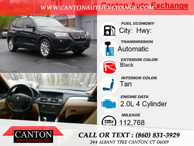 Used BMW X3 xDrive28i 2013 | Canton Auto Exchange. Canton, Connecticut Used BMW X3 xDrive28i 2013 | Canton Auto Exchange. Canton, Connecticut