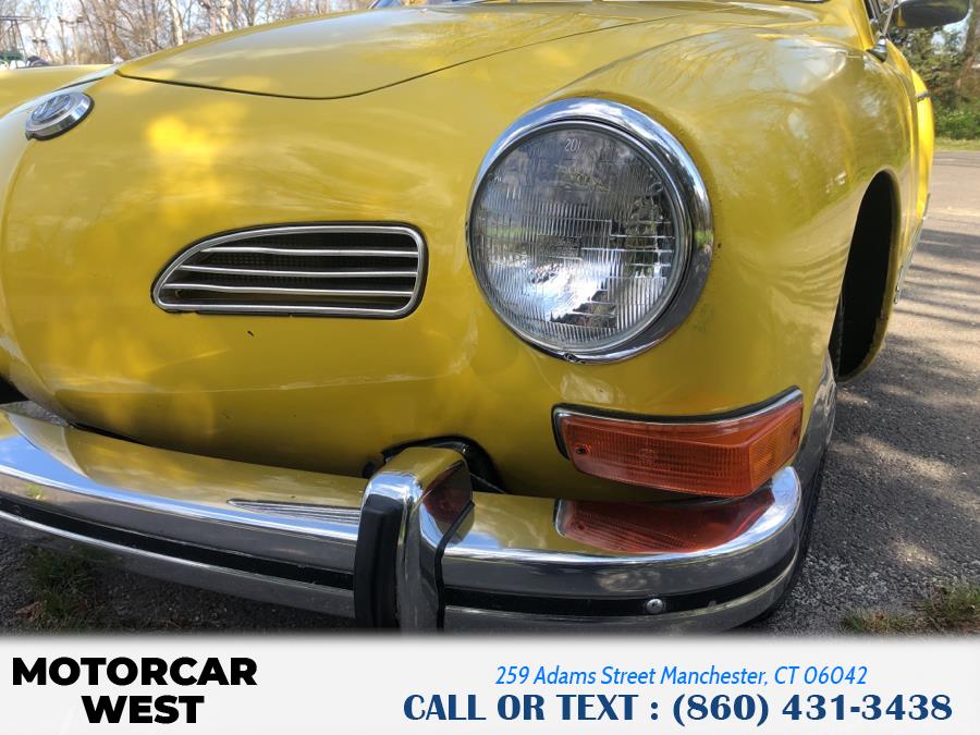 1973 Volkswagen KARMANN GHIA 2dr Conv, available for sale in Manchester, Connecticut | Motorcar West. Manchester, Connecticut 1973 Volkswagen KARMANN GHIA 2dr Conv, available for sale in Manchester, Connecticut | Motorcar West. Manchester, Connecticut