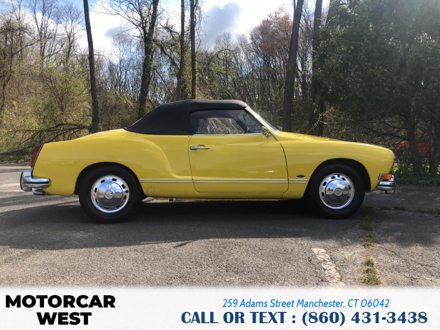 1973 Volkswagen KARMANN GHIA 2dr Conv, available for sale in Manchester, Connecticut | Motorcar West. Manchester, Connecticut 1973 Volkswagen KARMANN GHIA 2dr Conv, available for sale in Manchester, Connecticut | Motorcar West. Manchester, Connecticut