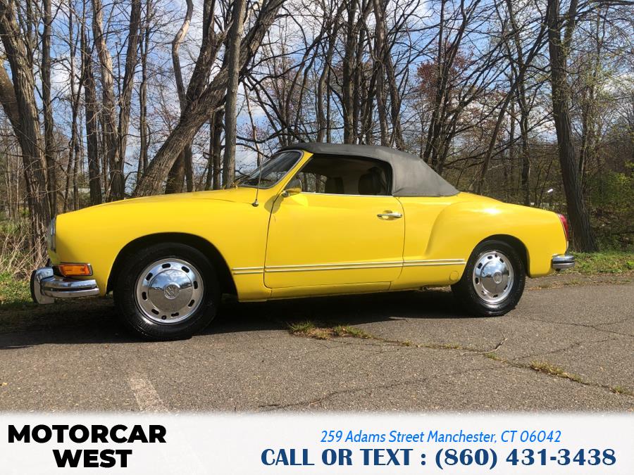 1973 Volkswagen KARMANN GHIA 2dr Conv, available for sale in Manchester, Connecticut | Motorcar West. Manchester, Connecticut 1973 Volkswagen KARMANN GHIA 2dr Conv, available for sale in Manchester, Connecticut | Motorcar West. Manchester, Connecticut