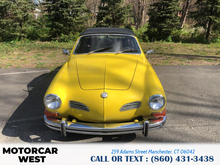 1973 Volkswagen KARMANN GHIA 2dr Conv, available for sale in Manchester, Connecticut | Motorcar West. Manchester, Connecticut 1973 Volkswagen KARMANN GHIA 2dr Conv, available for sale in Manchester, Connecticut | Motorcar West. Manchester, Connecticut