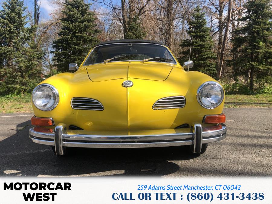 1973 Volkswagen KARMANN GHIA 2dr Conv, available for sale in Manchester, Connecticut | Motorcar West. Manchester, Connecticut 1973 Volkswagen KARMANN GHIA 2dr Conv, available for sale in Manchester, Connecticut | Motorcar West. Manchester, Connecticut