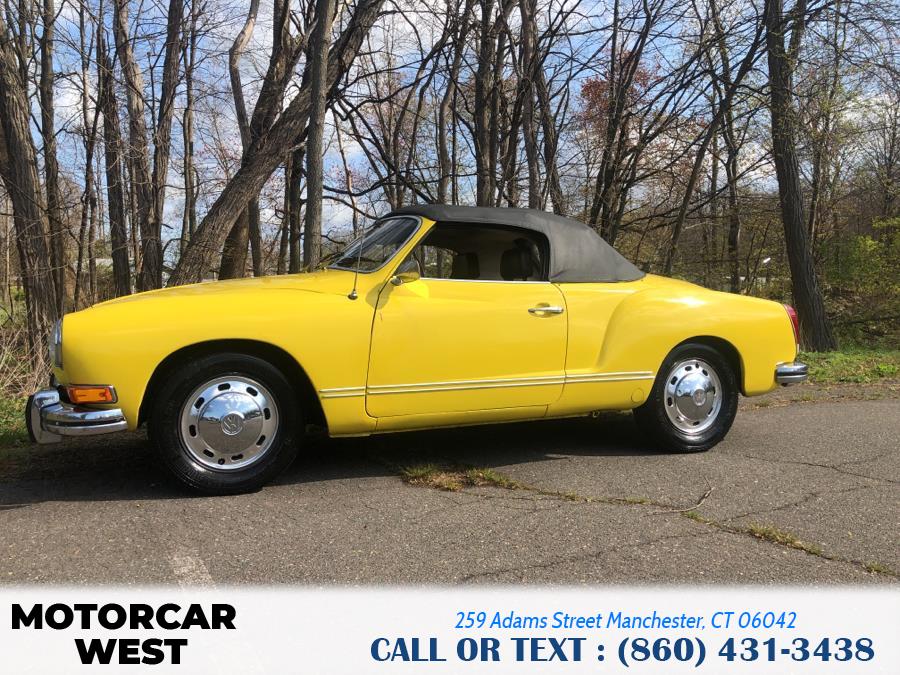 1973 Volkswagen KARMANN GHIA 2dr Conv, available for sale in Manchester, Connecticut | Motorcar West. Manchester, Connecticut 1973 Volkswagen KARMANN GHIA 2dr Conv, available for sale in Manchester, Connecticut | Motorcar West. Manchester, Connecticut
