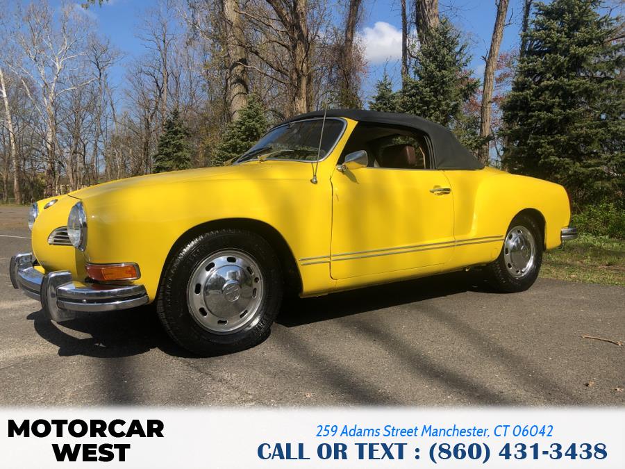 1973 Volkswagen KARMANN GHIA 2dr Conv, available for sale in Manchester, Connecticut | Motorcar West. Manchester, Connecticut 1973 Volkswagen KARMANN GHIA 2dr Conv, available for sale in Manchester, Connecticut | Motorcar West. Manchester, Connecticut