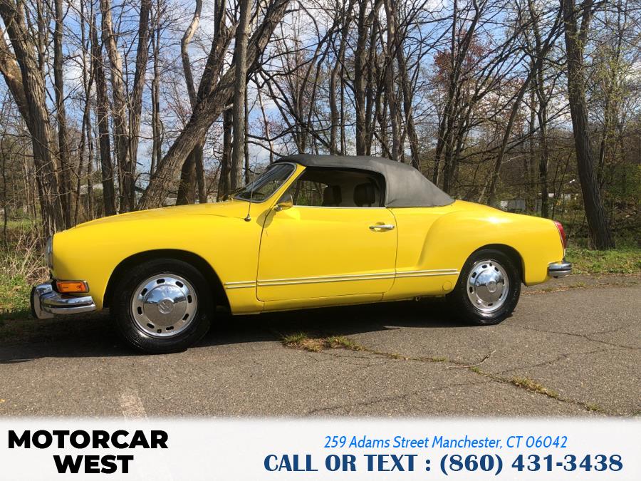 1973 Volkswagen KARMANN GHIA 2dr Conv, available for sale in Manchester, Connecticut | Motorcar West. Manchester, Connecticut 1973 Volkswagen KARMANN GHIA 2dr Conv, available for sale in Manchester, Connecticut | Motorcar West. Manchester, Connecticut