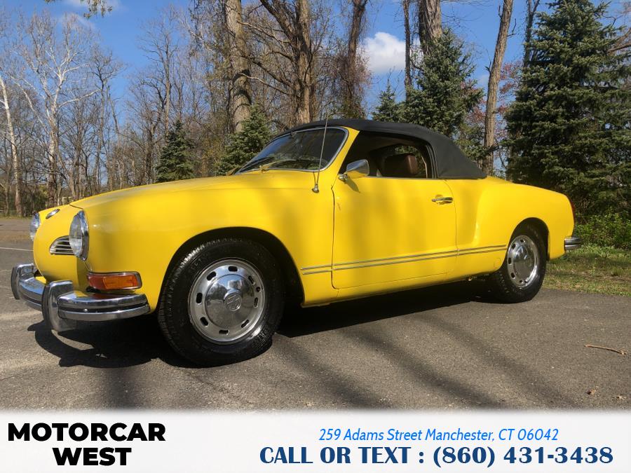 1973 Volkswagen KARMANN GHIA 2dr Conv, available for sale in Manchester, Connecticut | Motorcar West. Manchester, Connecticut 1973 Volkswagen KARMANN GHIA 2dr Conv, available for sale in Manchester, Connecticut | Motorcar West. Manchester, Connecticut