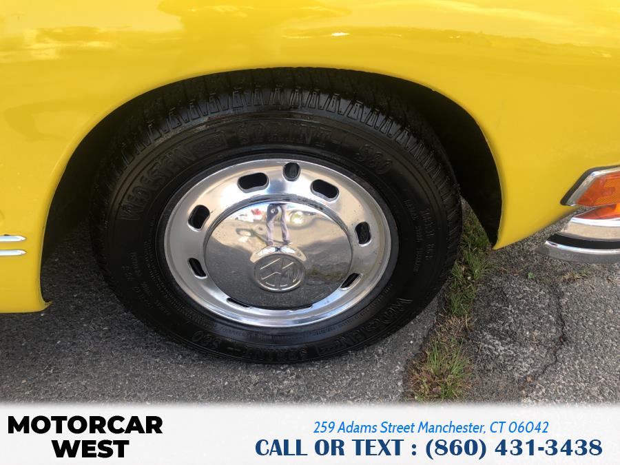 1973 Volkswagen KARMANN GHIA 2dr Conv, available for sale in Manchester, Connecticut | Motorcar West. Manchester, Connecticut 1973 Volkswagen KARMANN GHIA 2dr Conv, available for sale in Manchester, Connecticut | Motorcar West. Manchester, Connecticut