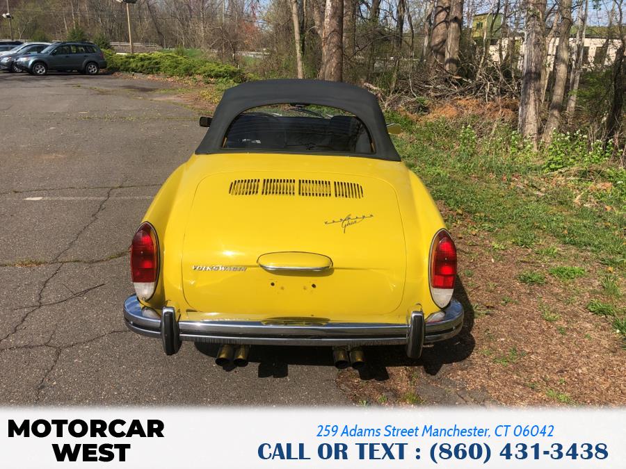 1973 Volkswagen KARMANN GHIA 2dr Conv, available for sale in Manchester, Connecticut | Motorcar West. Manchester, Connecticut 1973 Volkswagen KARMANN GHIA 2dr Conv, available for sale in Manchester, Connecticut | Motorcar West. Manchester, Connecticut
