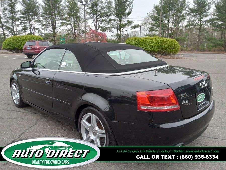 2007 Audi A4 2007 2dr Cabrio Auto 2.0T quattro, available for sale in Windsor Locks, Connecticut | Auto Direct LLC. Windsor Locks, Connecticut 2007 Audi A4 2007 2dr Cabrio Auto 2.0T quattro, available for sale in Windsor Locks, Connecticut | Auto Direct LLC. Windsor Locks, Connecticut