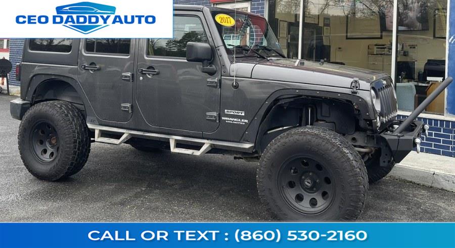 2017 Jeep Wrangler Unlimited Sport 4x4, available for sale in Online only, Connecticut | CEO DADDY AUTO. Online only, Connecticut 2017 Jeep Wrangler Unlimited Sport 4x4, available for sale in Online only, Connecticut | CEO DADDY AUTO. Online only, Connecticut
