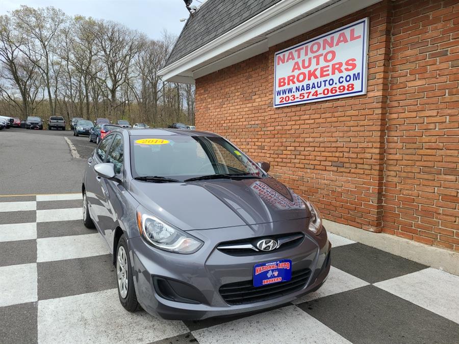 2014 Hyundai Accent 4dr Sdn Auto GLS, available for sale in Waterbury, Connecticut | National Auto Brokers, Inc.. Waterbury, Connecticut