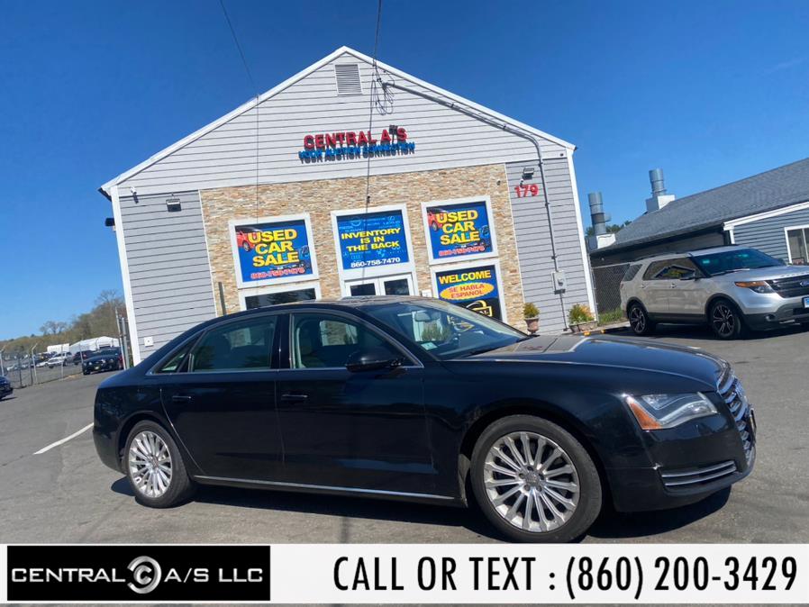 2013 Audi A8 L 4dr Sdn 4.0L, available for sale in East Windsor, Connecticut | Central A/S LLC. East Windsor, Connecticut 2013 Audi A8 L 4dr Sdn 4.0L, available for sale in East Windsor, Connecticut | Central A/S LLC. East Windsor, Connecticut