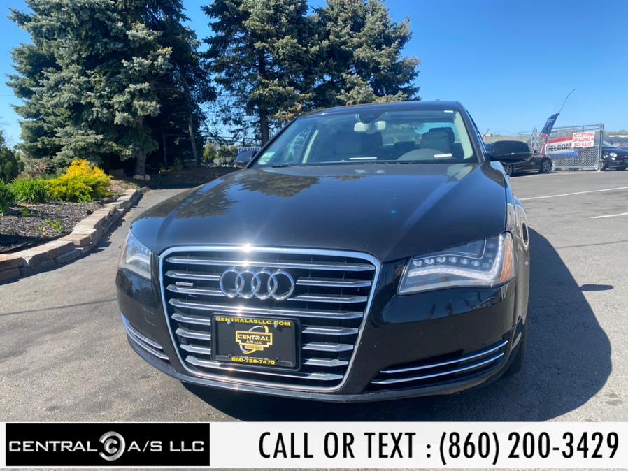 2013 Audi A8 L 4dr Sdn 4.0L, available for sale in East Windsor, Connecticut | Central A/S LLC. East Windsor, Connecticut 2013 Audi A8 L 4dr Sdn 4.0L, available for sale in East Windsor, Connecticut | Central A/S LLC. East Windsor, Connecticut