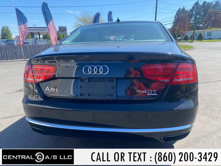2013 Audi A8 L 4dr Sdn 4.0L, available for sale in East Windsor, Connecticut | Central A/S LLC. East Windsor, Connecticut 2013 Audi A8 L 4dr Sdn 4.0L, available for sale in East Windsor, Connecticut | Central A/S LLC. East Windsor, Connecticut