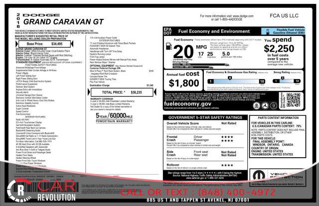 Used Dodge Grand Caravan GT w/ rearCam 2018 | Car Revolution. Avenel, New Jersey Used Dodge Grand Caravan GT w/ rearCam 2018 | Car Revolution. Avenel, New Jersey
