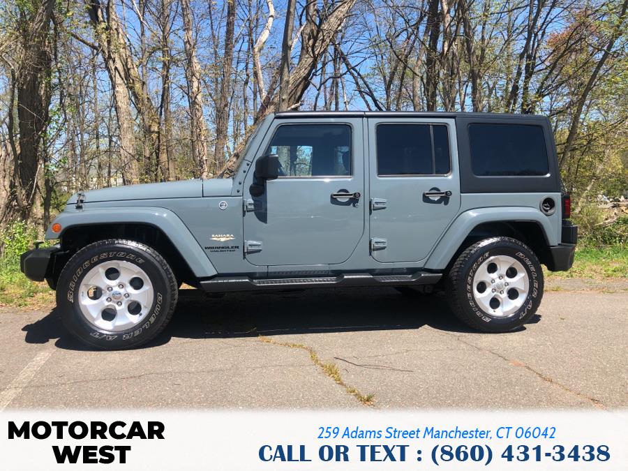 2015 Jeep Wrangler Unlimited 4WD 4dr Sahara, available for sale in Manchester, Connecticut | Motorcar West. Manchester, Connecticut 2015 Jeep Wrangler Unlimited 4WD 4dr Sahara, available for sale in Manchester, Connecticut | Motorcar West. Manchester, Connecticut