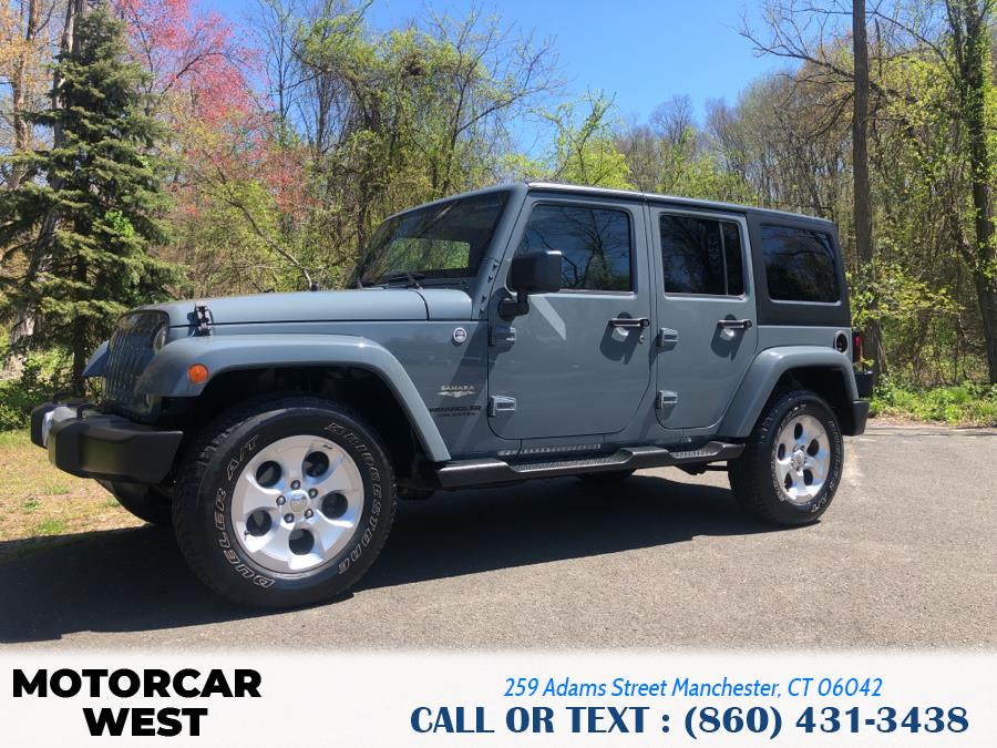 2015 Jeep Wrangler Unlimited 4WD 4dr Sahara, available for sale in Manchester, Connecticut | Motorcar West. Manchester, Connecticut 2015 Jeep Wrangler Unlimited 4WD 4dr Sahara, available for sale in Manchester, Connecticut | Motorcar West. Manchester, Connecticut