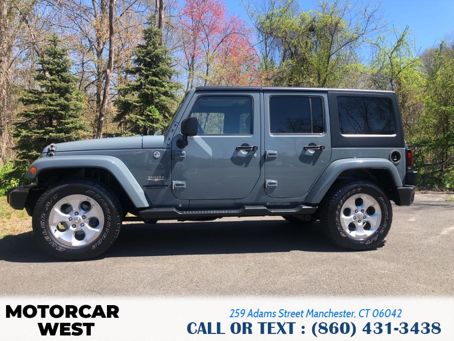 2015 Jeep Wrangler Unlimited 4WD 4dr Sahara, available for sale in Manchester, Connecticut | Motorcar West. Manchester, Connecticut