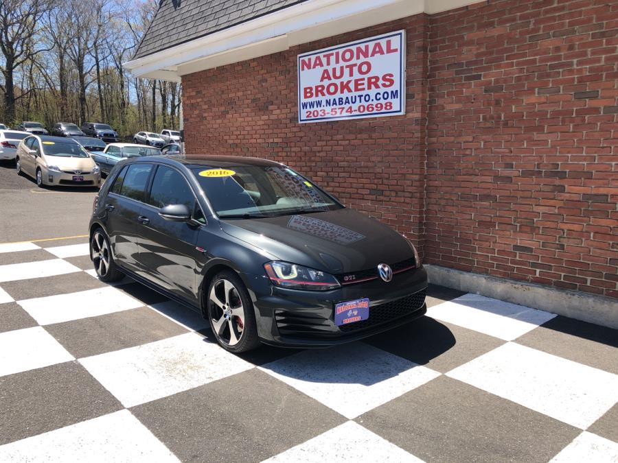 2016 Volkswagen Golf GTI 4dr HB Man SE w/Performance Pkg, available for sale in Waterbury, Connecticut | National Auto Brokers, Inc.. Waterbury, Connecticut