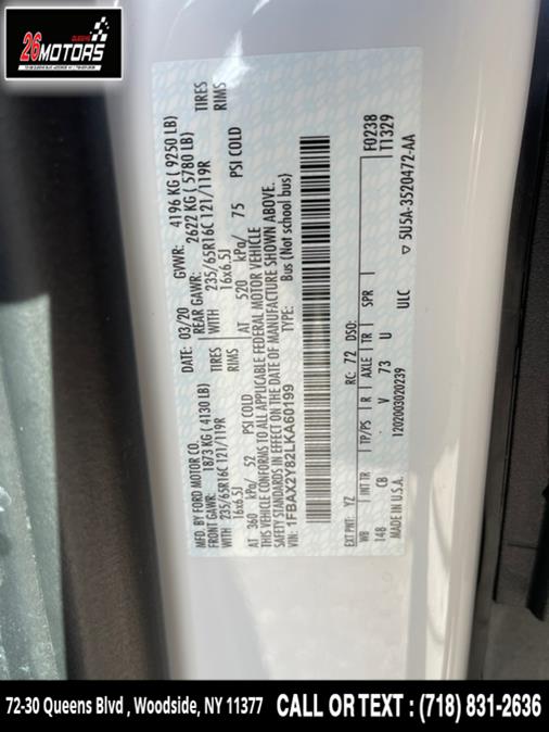 Used Ford Transit Passenger Wagon T-350 148" Low Roof XLT RWD 2020 | 26 Motors Queens. Woodside, New York Used Ford Transit Passenger Wagon T-350 148" Low Roof XLT RWD 2020 | 26 Motors Queens. Woodside, New York
