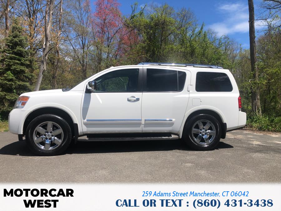 2012 Nissan Armada 4WD 4dr Platinum, available for sale in Manchester, Connecticut | Motorcar West. Manchester, Connecticut 2012 Nissan Armada 4WD 4dr Platinum, available for sale in Manchester, Connecticut | Motorcar West. Manchester, Connecticut