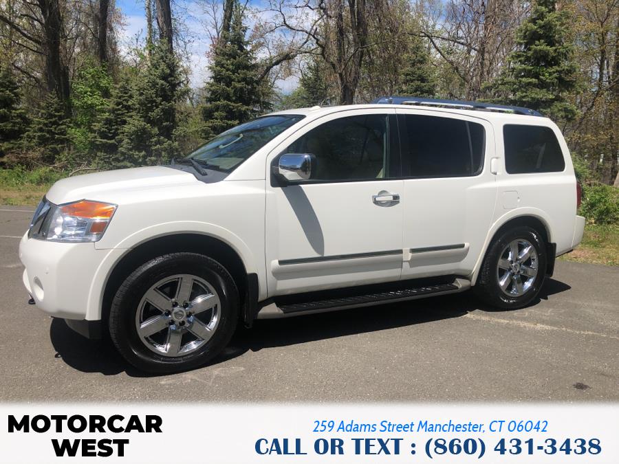 2012 Nissan Armada 4WD 4dr Platinum, available for sale in Manchester, Connecticut | Motorcar West. Manchester, Connecticut 2012 Nissan Armada 4WD 4dr Platinum, available for sale in Manchester, Connecticut | Motorcar West. Manchester, Connecticut