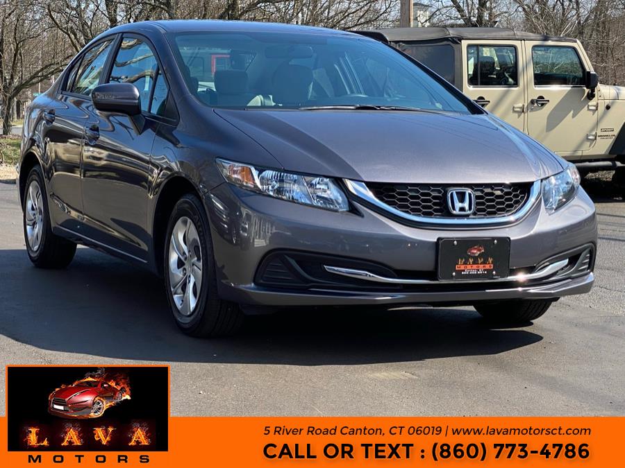 Used Honda Civic Sedan 4dr CVT LX 2014 | Lava Motors. Canton, Connecticut