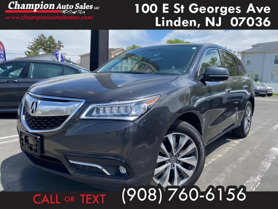 2015 Acura MDX SH-AWD 4dr Tech Pkg, available for sale in Linden, New Jersey | Champion Auto Sales. Linden, New Jersey