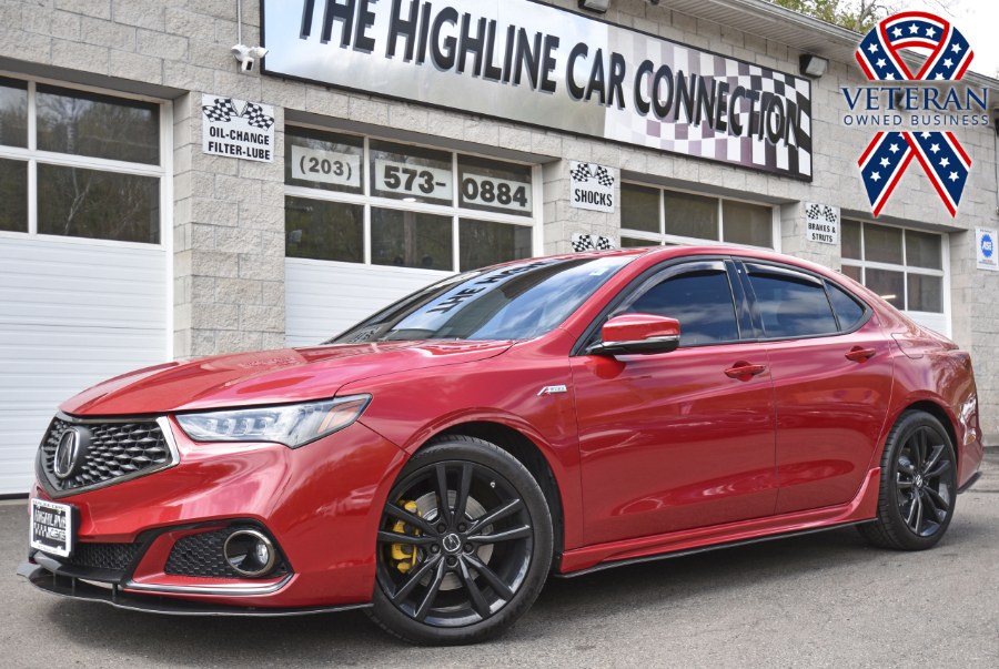 Used Acura TLX 3.5L FWD w/A-Spec Pkg Red Leather 2019 | Highline Car Connection. Waterbury, Connecticut