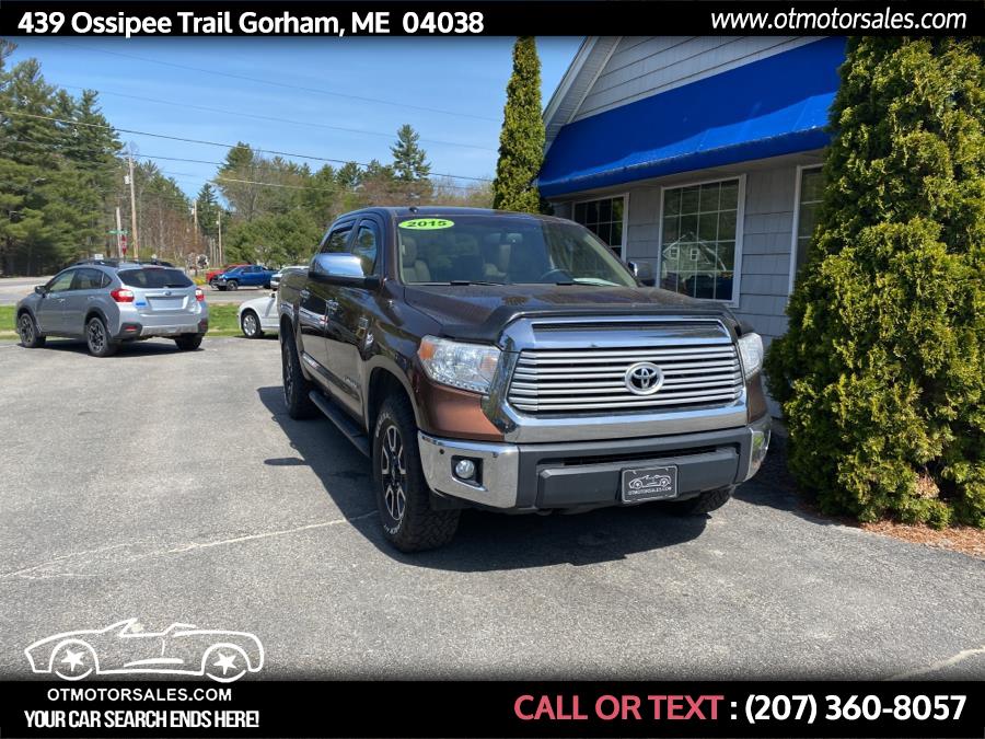 2015 Toyota Tundra 4WD Truck CrewMax LTD, available for sale in Gorham, Maine | Ossipee Trail Motor Sales. Gorham, Maine 2015 Toyota Tundra 4WD Truck CrewMax LTD, available for sale in Gorham, Maine | Ossipee Trail Motor Sales. Gorham, Maine