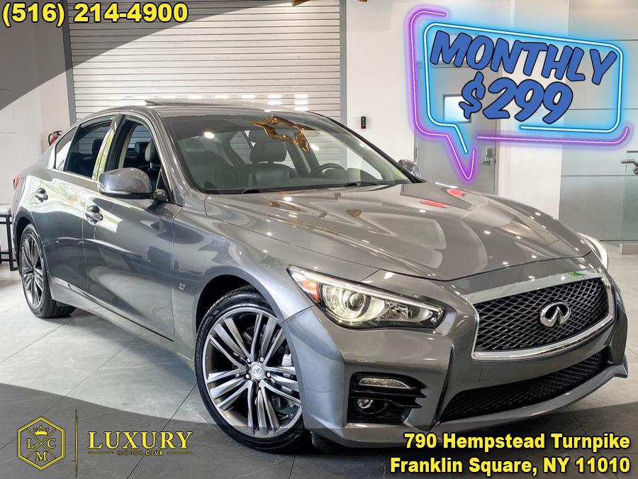 2015 INFINITI Q50S 4dr Sdn SPORT AWD, available for sale in Franklin Square, New York | Luxury Motor Club. Franklin Square, New York