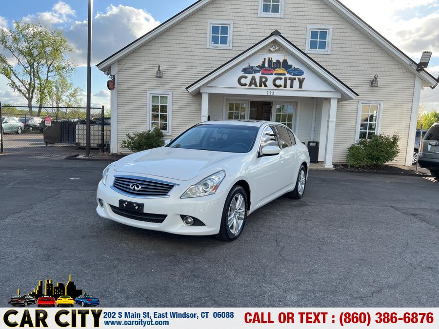 2012 Infiniti G25 Sedan 4dr x AWD, available for sale in East Windsor, Connecticut | Car City LLC. East Windsor, Connecticut