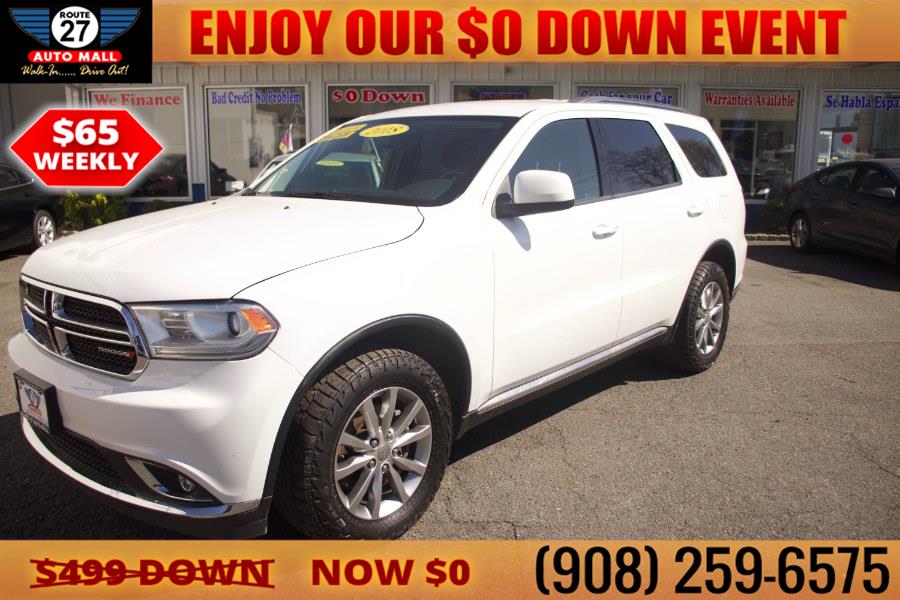 Used Dodge Durango SXT AWD 2018 | Route 27 Auto Mall. Linden, New Jersey